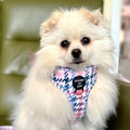 Pink Houndstooth Dog Harness (XXS-XS)