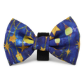 Arabian Nights - Blue and Gold Dog Bow