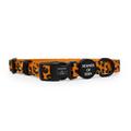 Burnt Orange Leopard Design Dog Collar