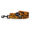 Burnt Orange Leopard Design Dog Lead