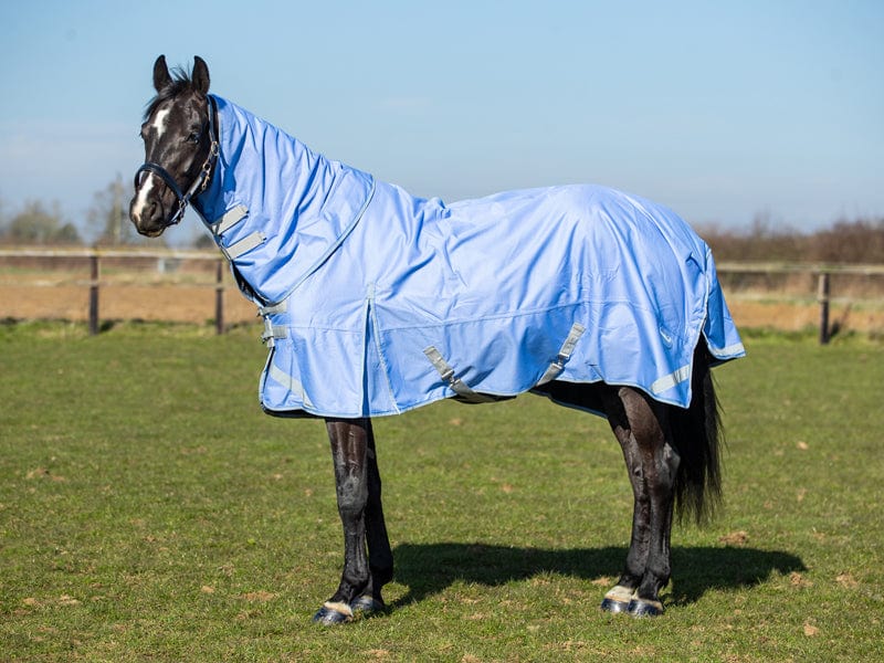 50g Detachable Neck Turnout Rug - Cornflower