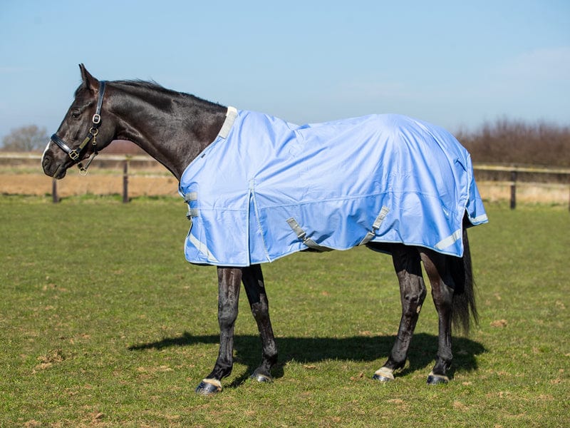 0g Detachable Neck Turnout Rug - Cornflower