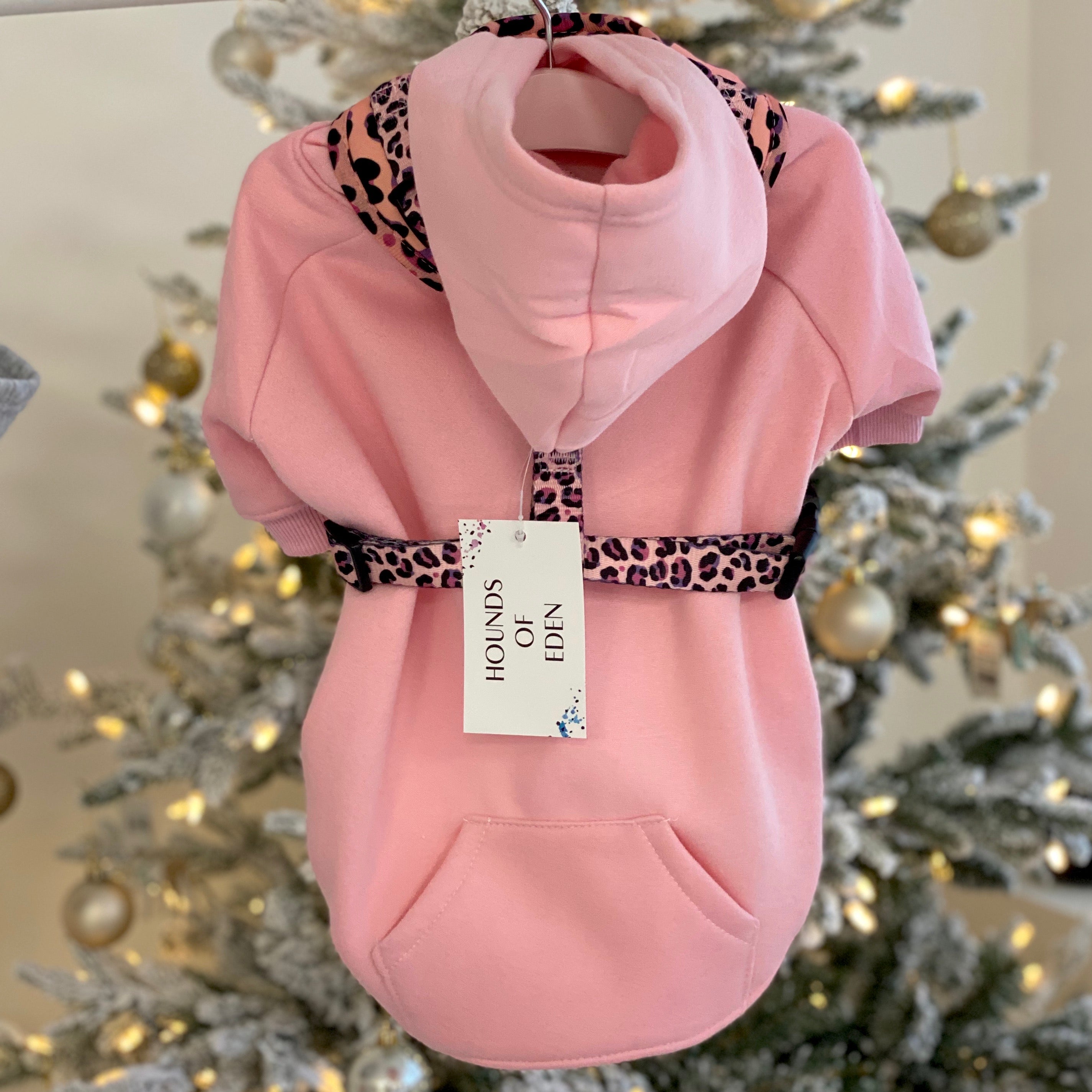 Dog Hoodie - Light Pink