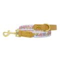 Pastel Petals - Leather Dog Lead