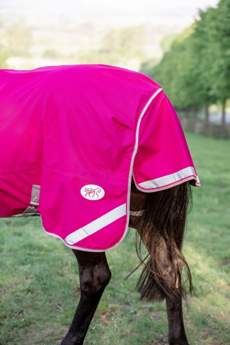 100g Detachable Neck Turnout Rug - Pink