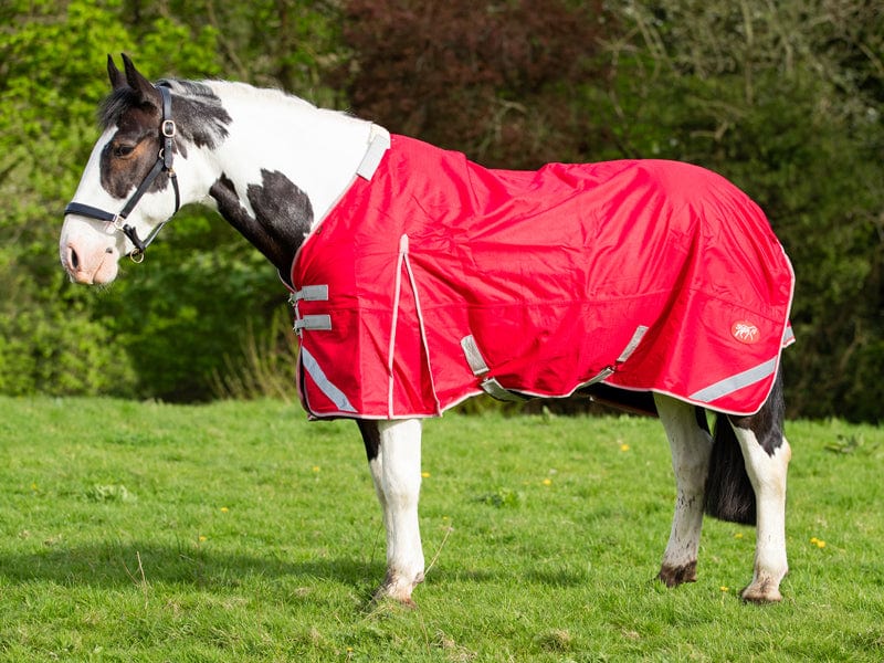 WIDE FIT 100g Detachable Neck Turnout Rug - Red